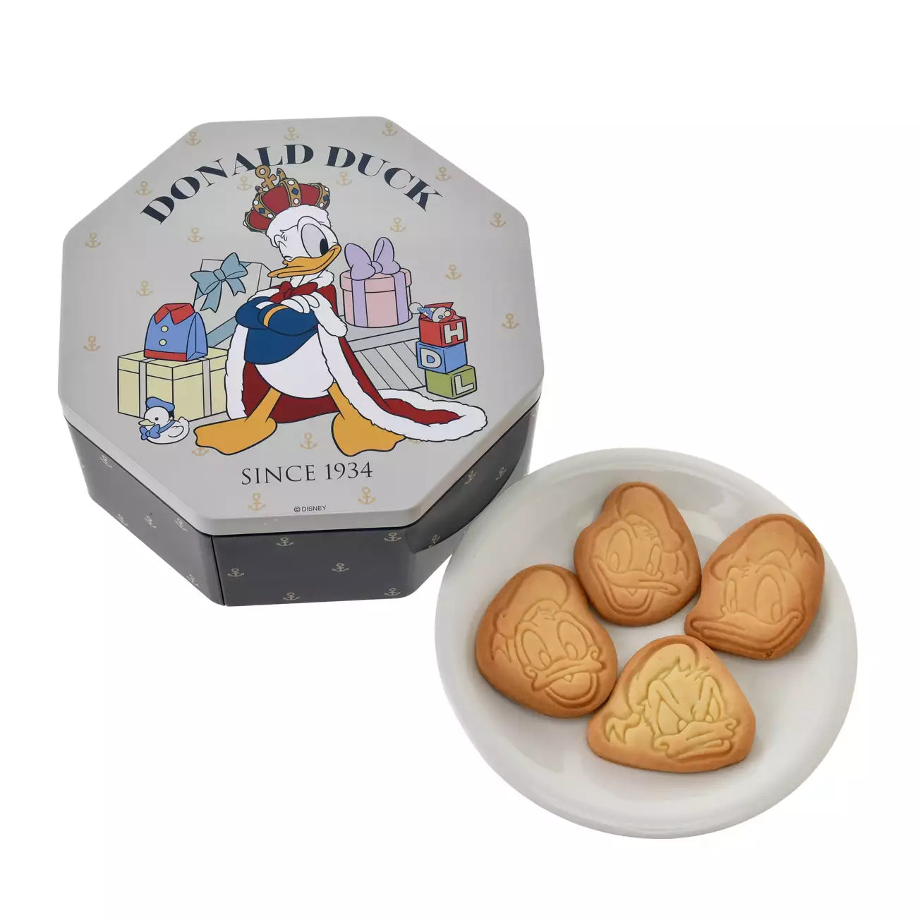 JAPAN LIMITED - Donald the King Birthday - Cookie Tin