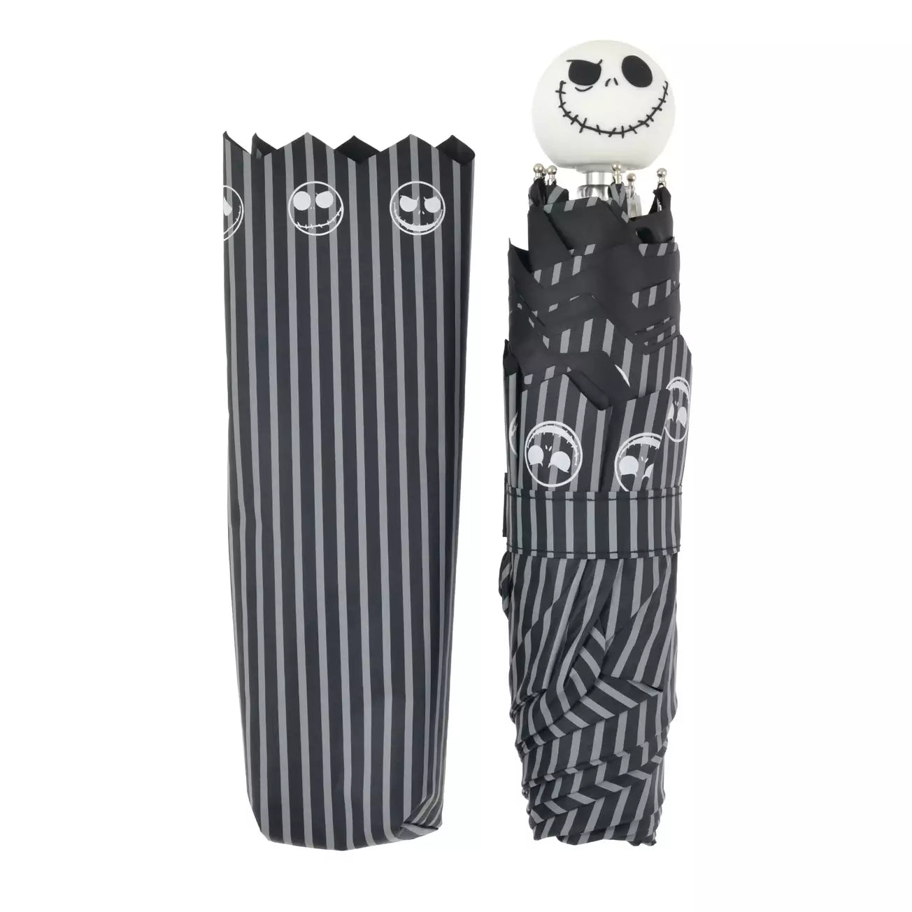 SEPT 16 PREORDER - Japan Limited - The Nightmare Before Christmas -  Jack Skellington Folding Umbrella - UV & Rain
