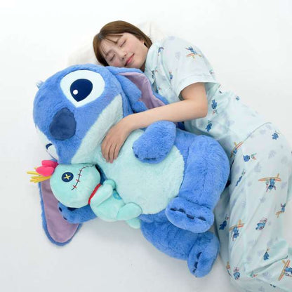 (June 10/13 preorder) Japan Limited - Stitch & Scrump - 82cm Super Big Plush - Stitch Day Collection