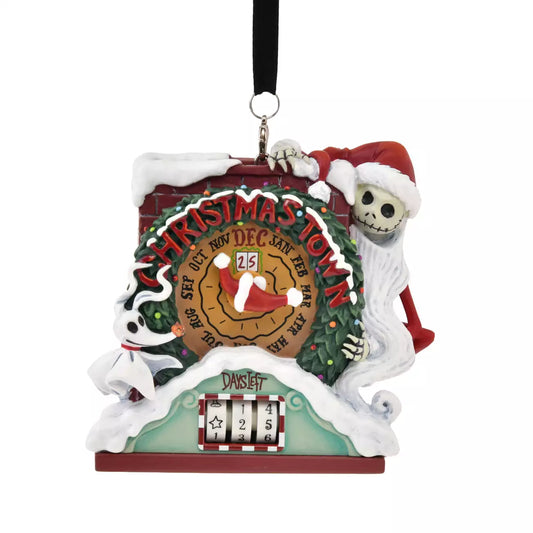 NOV 4 PREORDER - Japan Limited - The Nightmare Before Christmas - Jack Skellington & Zero - Countdown Christmas Ornament