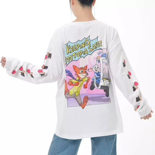 Japan Limied - Zootopia Comic Style - Long Sleeve T-Shirt - XL