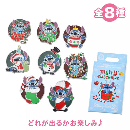 NOV 4 PREORDER - Japan Disney Store - Christmas 2025 - Stitch - Pin Blind Box
