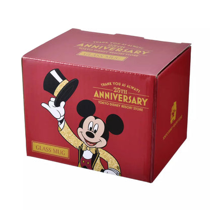 Tokyo Disney Resort Store Limited - 25th Anniversary - Mickey Mouse Glass Mug