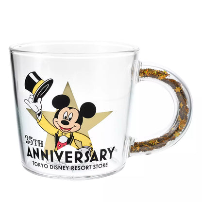 Tokyo Disney Resort Store Limited - 25th Anniversary - Mickey Mouse Glass Mug