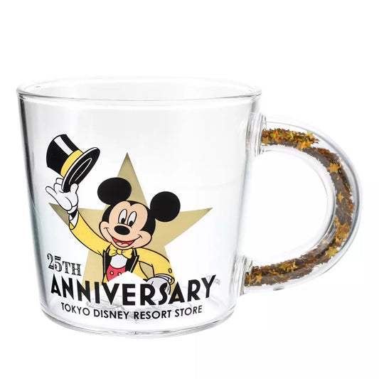 Tokyo Disney Resort Store Limited - 25th Anniversary - Mickey Mouse Glass Mug