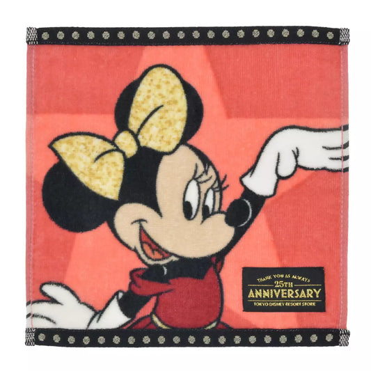 Tokyo Disney Resort Store Limited - 25th Anniversary - 100% Cotton - Minnie Hand Towel