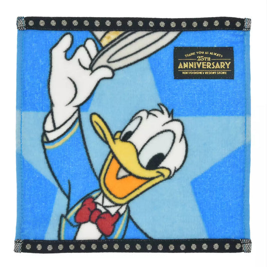 Tokyo Disney Resort Store Limited - 25th Anniversary - 100% Cotton - Donald Hand Towel