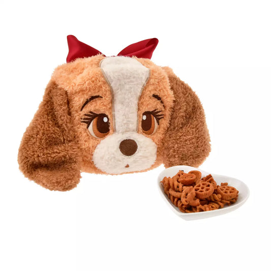 SEPT 12 PREORDER - Japan Limited - Lady and the Tramp - 70th Anniversary - Plush Pouch with Snacks