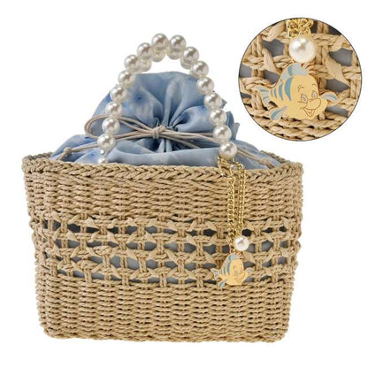 Japan Limited - Disney YUKATA Collection - Ariel & Flounder Basket Bag with Drawstring Charm