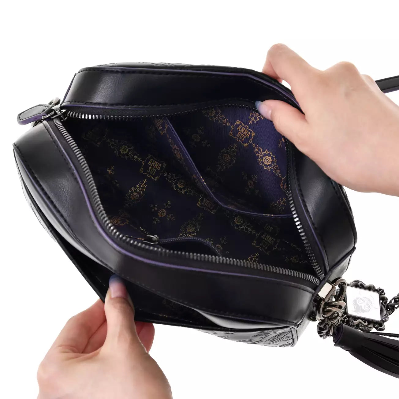 Japan Limited - Disney Villains - [ANNA SUI] Ursula, Flotsam & Jetsam Shoulder Bag with Bag Charm