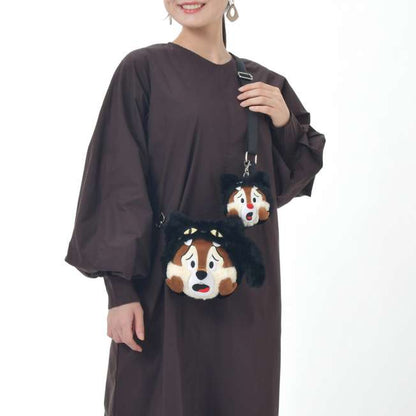 MID SEPT PREORDER - Japan Limited - Disney Store Halloween 2025 - Chip & Dale Plush Shoulder Bag with Charm