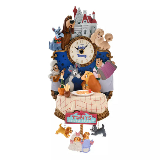 SEPT 12 PREORDER - Japan Limited - Lady and the Tramp - 70th Anniversary - Light-Up Clock