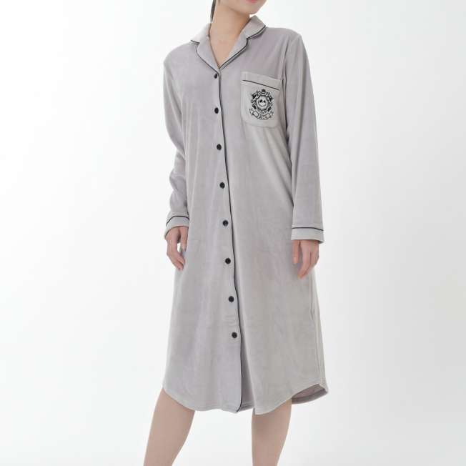 Japan Limited - The Nightmare Before Christmas -  Jack Skellington & Zero Long Sleeve Pajama Dress with Drawstring Bag
