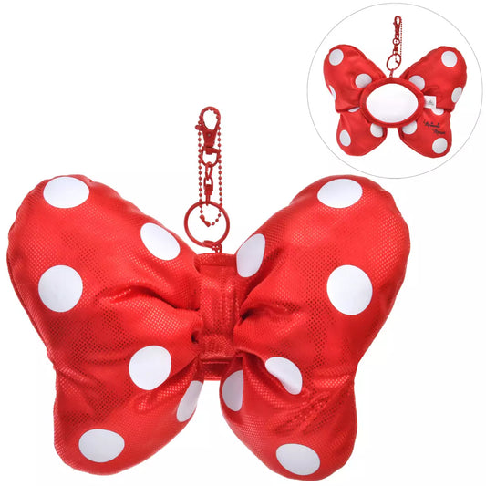 Japan Limited - Minnie's Dot Ribbon Collection - Minnie Plush Keychain with Mirror