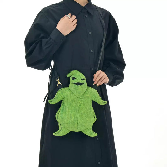 SEPT 16 PREORDER - Japan Limited - The Nightmare Before Christmas - Oogie Boogie Multi-Pouch Plush Bag