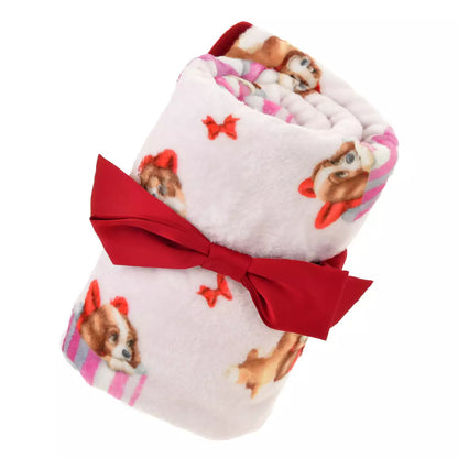 SEPT 12 PREORDER - Japan Limited - Lady and the Tramp - 70th Anniversary - Blanket with Scrunchie