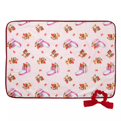 SEPT 12 PREORDER - Japan Limited - Lady and the Tramp - 70th Anniversary - Blanket with Scrunchie
