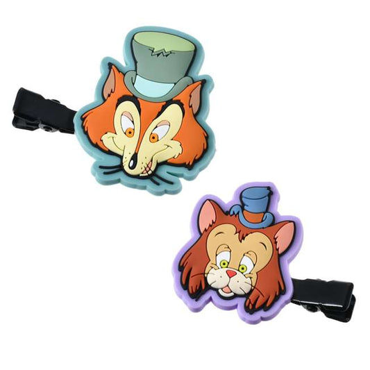SEPT 3 PREORDER - Japan Limited - Disney Villains - Honest John & Gideon Hair Clip Set