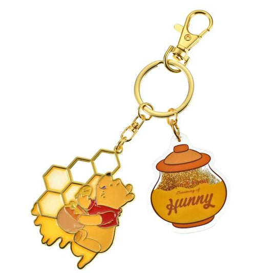Japan Limited - Honey Day 2025 - Winnie the Pooh - Liquid Glitter Keychain