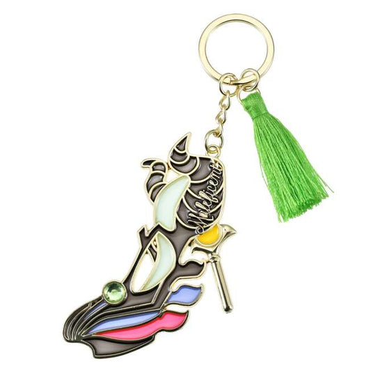 SEPT 3 PREORDER - Japan Limited - Disney Villains - Maleficent - Stained Glass Style High Heel Keychain