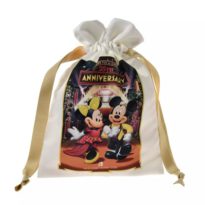 Tokyo Disney Resort Store Limited - 25th Anniversary - Mickey & Friends - Drawstring Bag