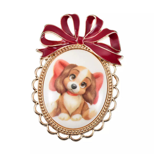 SEPT 12 PREORDER - Japan Limited - Lady and the Tramp - 70th Anniversary - Brooch