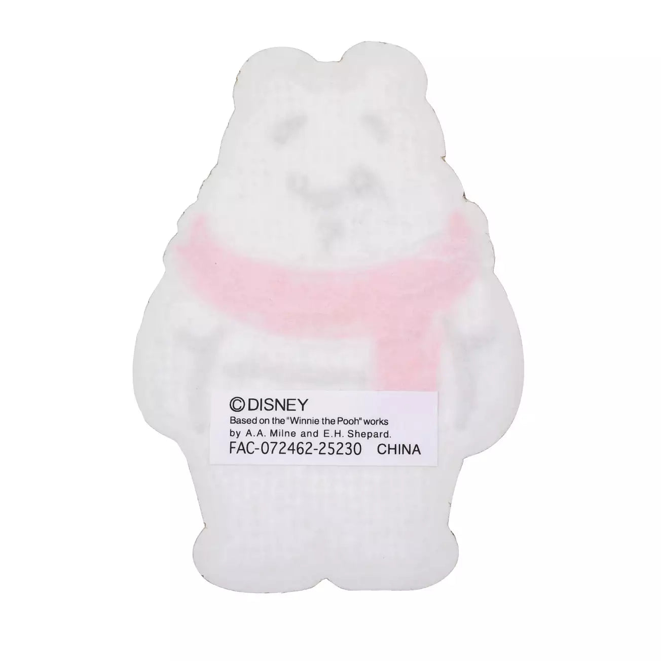 NOV 11 PREORDER - Japan Disney Store - White Pooh - Winnie the Pooh - Die-Cut Embroidered Sticker
