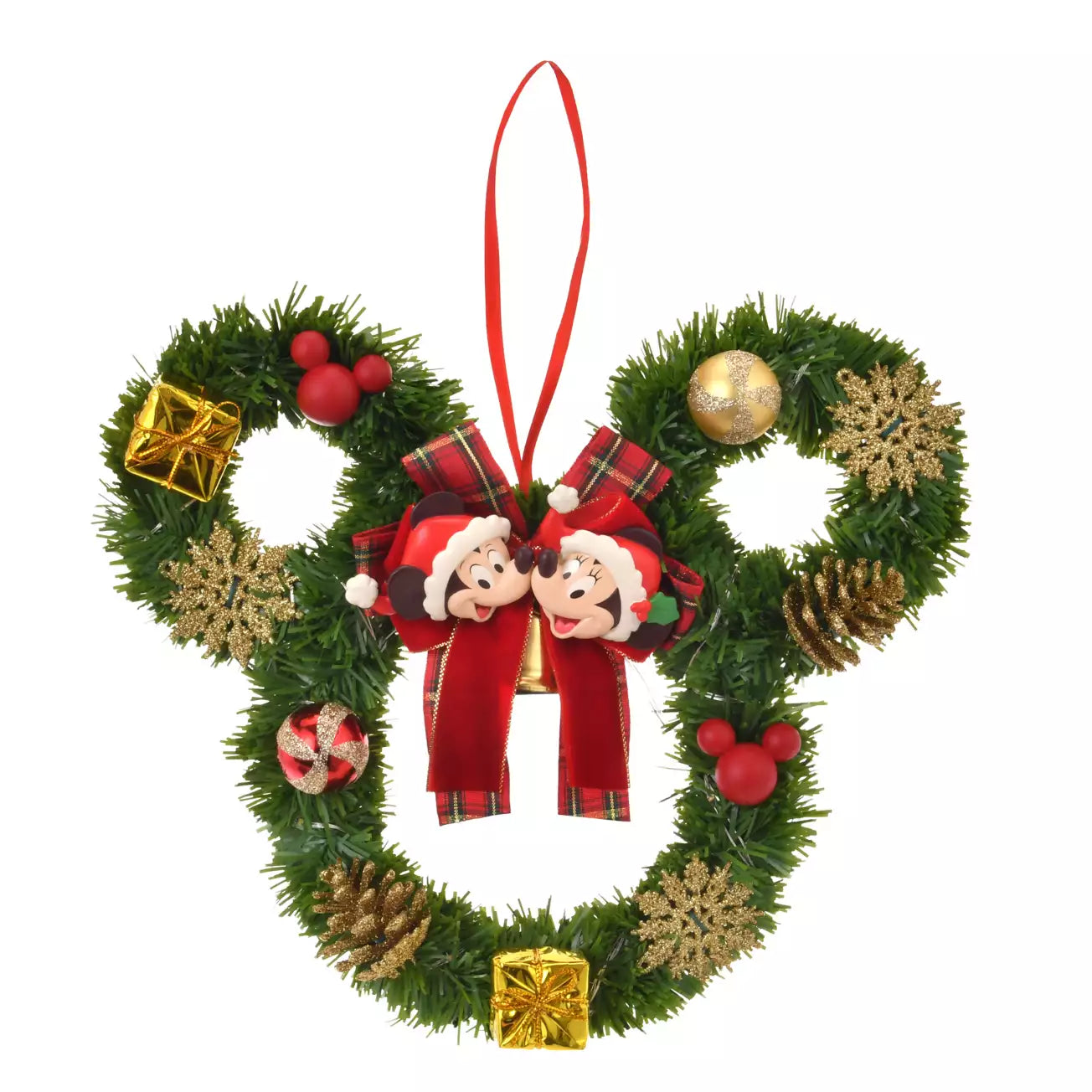 NOV 4 PREORDER - Japan Disney Store - Christmas 2025 - Mickey & Minnie - Light Up Wreath