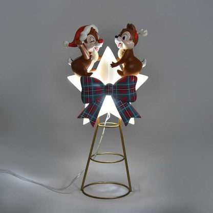 NOV 4 PREORDER - Japan Disney Store - Christmas 2025 - Chip & Dale - Light Up Tree Topper