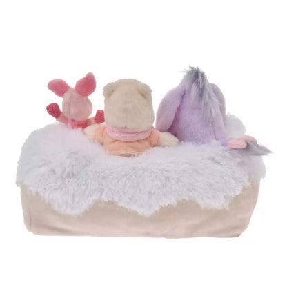 NOV 11 PREORDER - Japan Disney Store - White Pooh - Winnie the Pooh - Pooh, Piglet & Eeyore Tissue Box Cover