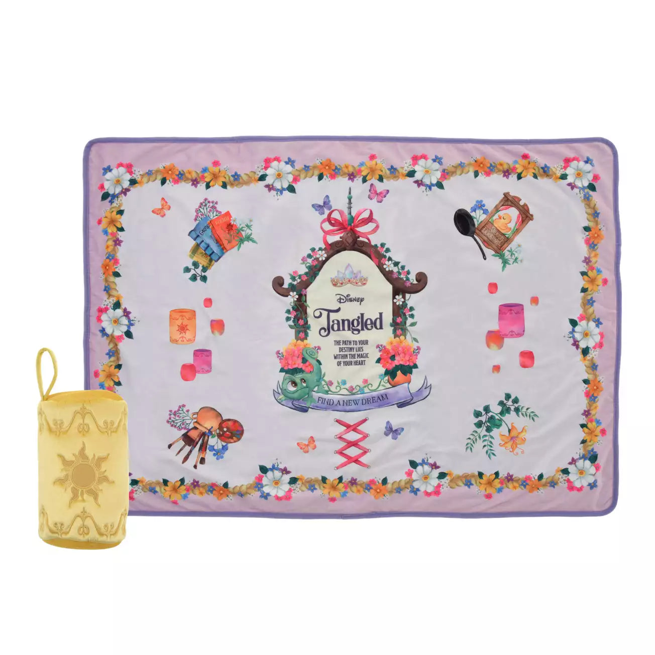 18 NOV PREORDER - Japan Disney Store - Tangled 15th Anniversary - 2Way Blanket