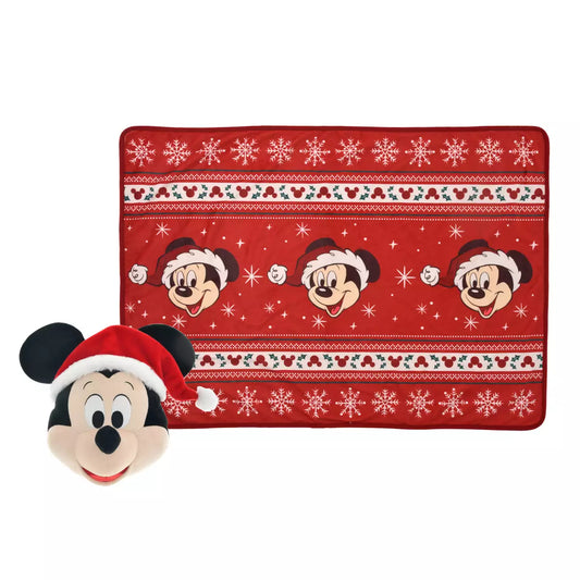 NOV 4 PREORDER - Japan Disney Store - Christmas 2025 - Mickey Mouse Plush / Blanket
