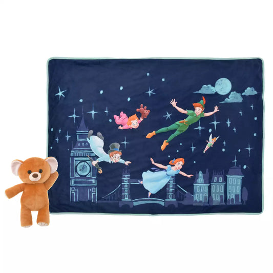 Japan Limited - Peter Pan Blanket with Teddy Bear Plush