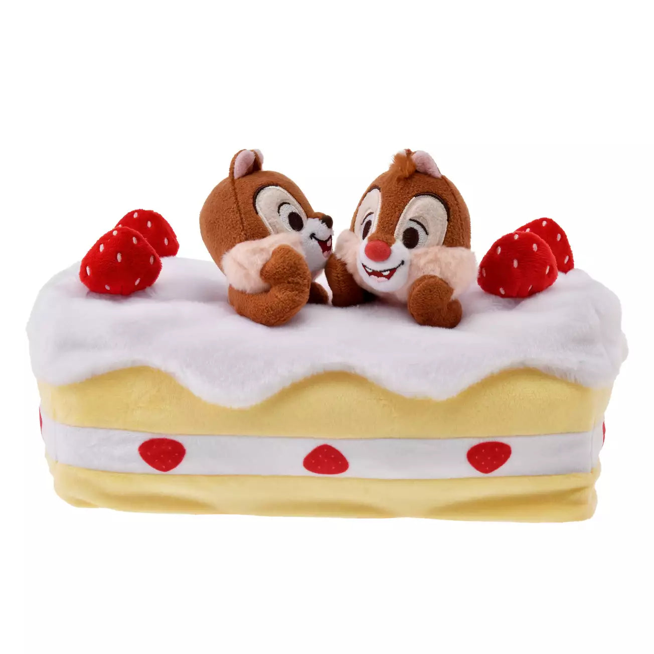 Japan Disney Store - Chip & Dale - Plush Tissue Box Cover