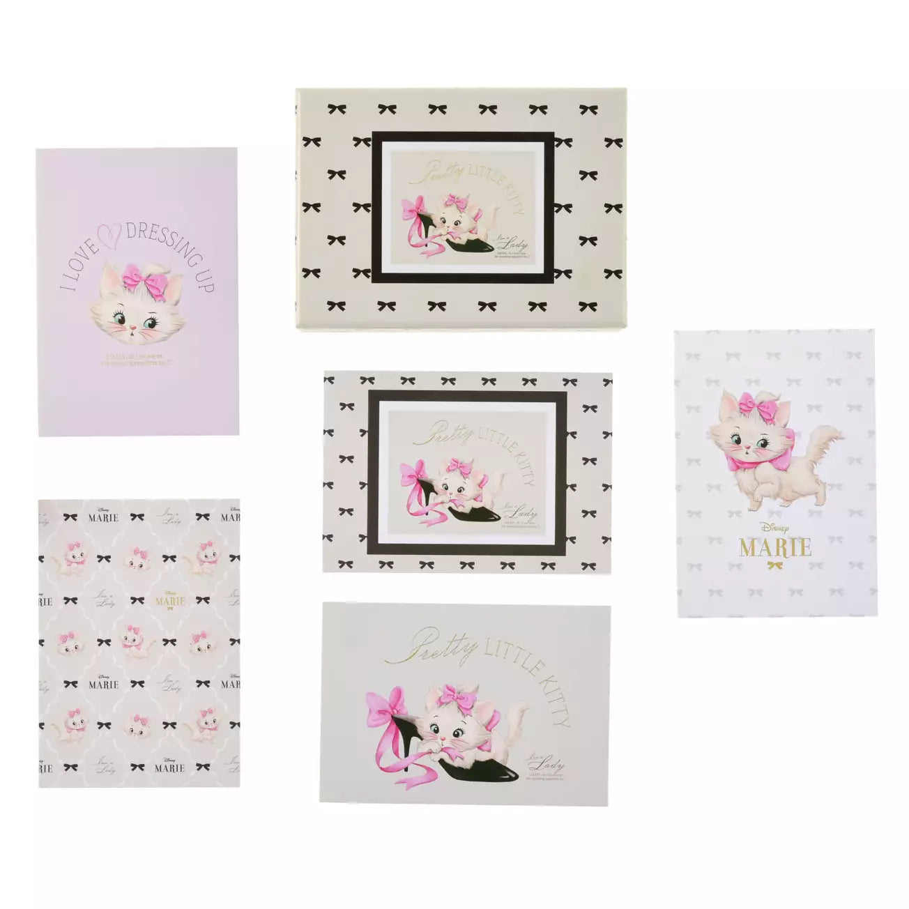 16 DEC PREORDER - Japan Disney Store - The Aristocats 55th Anniversary - Marie - Postcard Set in Box