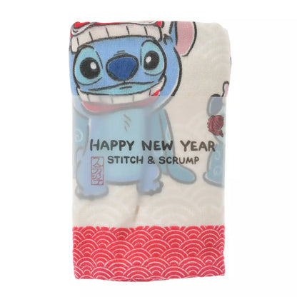DEC 2 PREORDER - Japan Disney Store - New Years 2026 - Stitch & Scrump - Face Towel