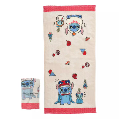 DEC 2 PREORDER - Japan Disney Store - New Years 2026 - Stitch & Scrump - Face Towel