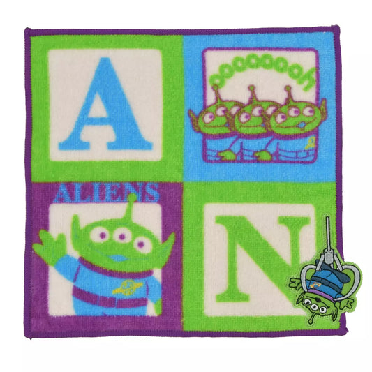 OCT 24 PREORDER - Japan Limited - Toy Story 30th Anniversary - Little Green Men - Mini Towel