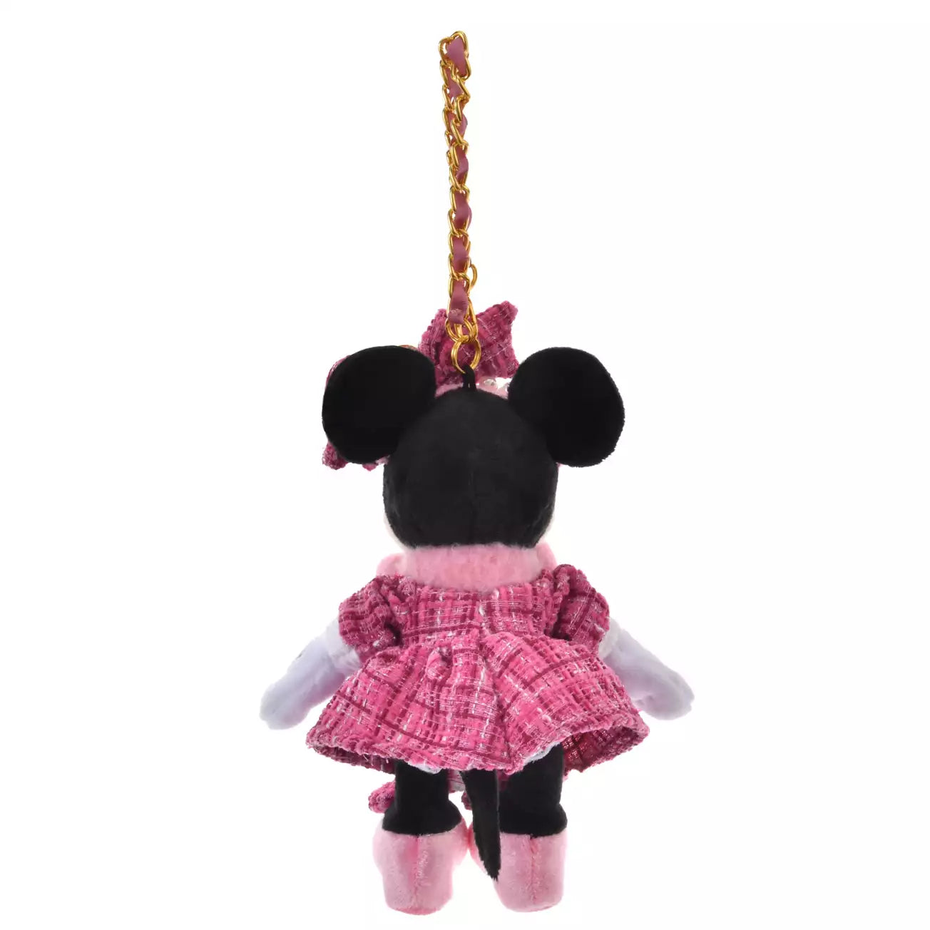 OCT 10 PREORDER - Japan Limited - Tweed Style - Minnie Mouse - Plush Keychain