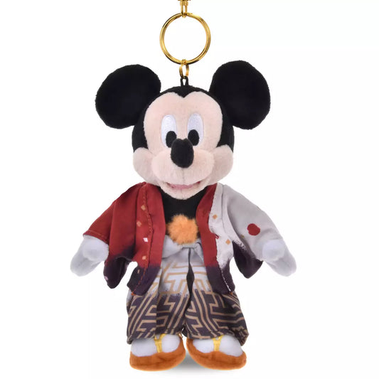 DEC 2 PREORDER - Japan Disney Store - New Years 2026 - Kimono Mickey Mouse - Plush Keychain
