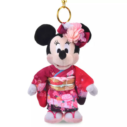 DEC 2 PREORDER - Japan Disney Store - New Years 2026 - Kimono Minnie Mouse - Plush Keychain