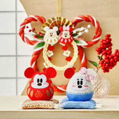 DEC 2 PREORDER - Japan Disney Store - New Years 2026 - Mickey & Minnie - Daruma Plush