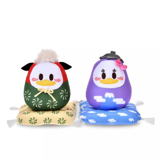DEC 2 PREORDER - Japan Disney Store - New Years 2026 - Donald & Daisy - Daruma Plush
