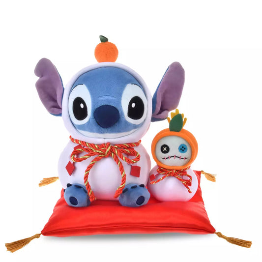 DEC 2 PREORDER - Japan Disney Store - New Years 2026 - Kagami Mochi - Stitch & Scrump Plush