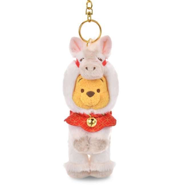 DEC 2 PREORDER - Japan Disney Store - New Years 2026 - Winnie the Pooh - Plush Keychain