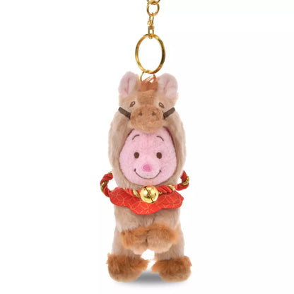 DEC 2 PREORDER - Japan Disney Store - New Years 2026 - Winnie the Pooh - Piglet Plush Keychain