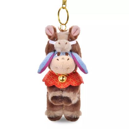 DEC 2 PREORDER - Japan Disney Store - New Years 2026 - Winnie the Pooh - Eeyore Plush Keychain