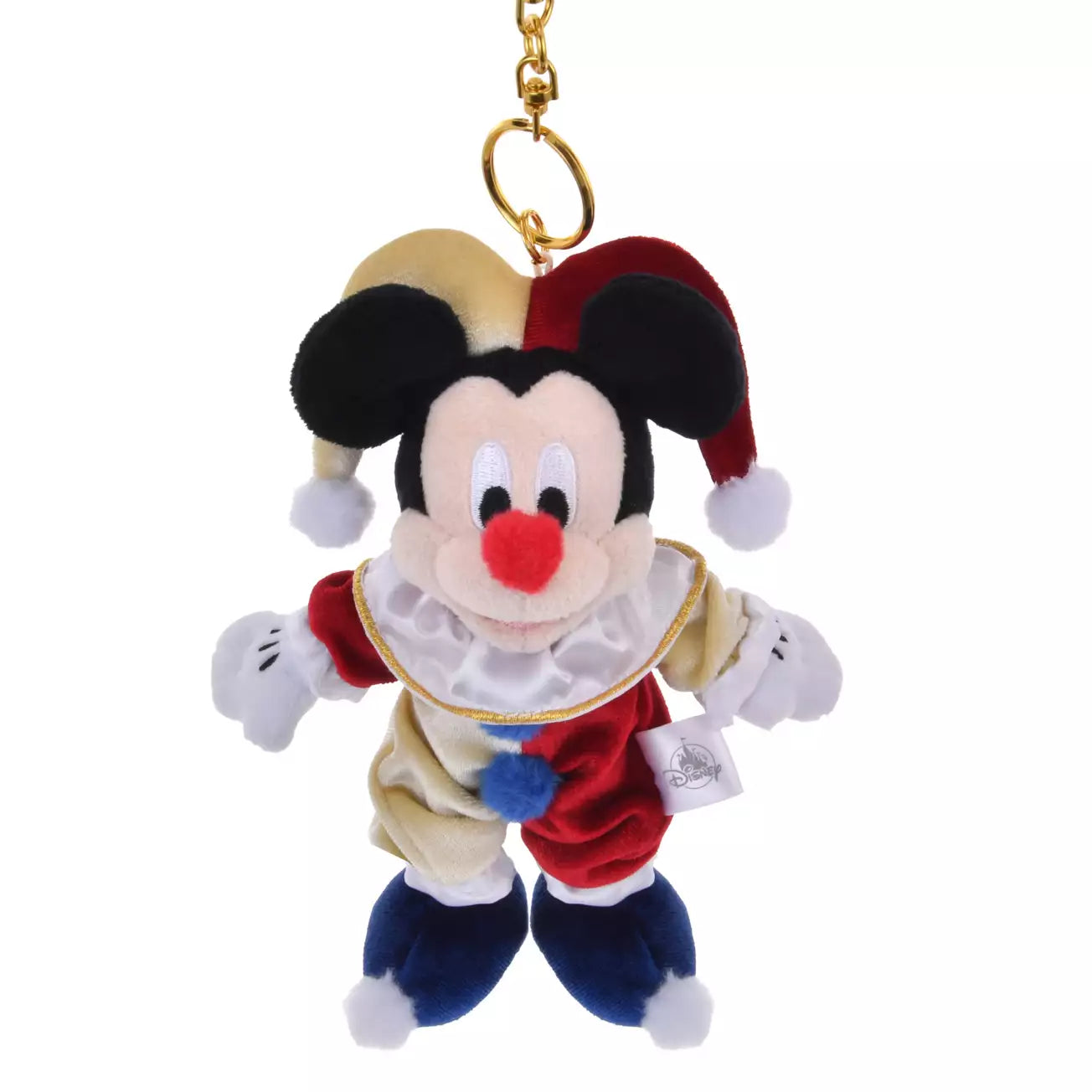 NOV 4 PREORDER - Japan Disney Store - Christmas 2025 - Pierrot Costume - Mickey Mouse - Plush Keychain