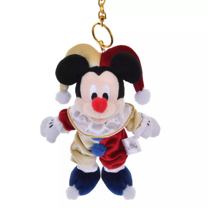 NOV 4 PREORDER - Japan Disney Store - Christmas 2025 - Pierrot Costume - Mickey Mouse - Plush Keychain