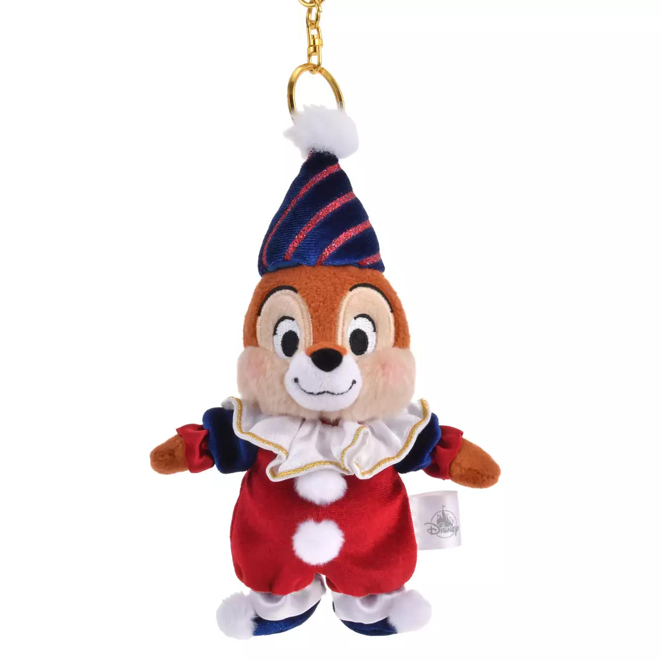NOV 4 PREORDER - Japan Disney Store - Christmas 2025 - Pierrot Costume - Chip - Plush Keychain
